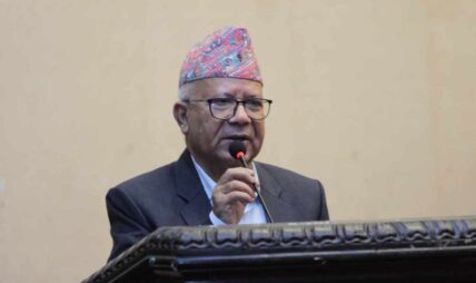 गठबन्धनको एउटा दल अलग हुने बित्तिकै सरकार ढल्ने भएकाले हेक्का होस् : माधव नेपाल